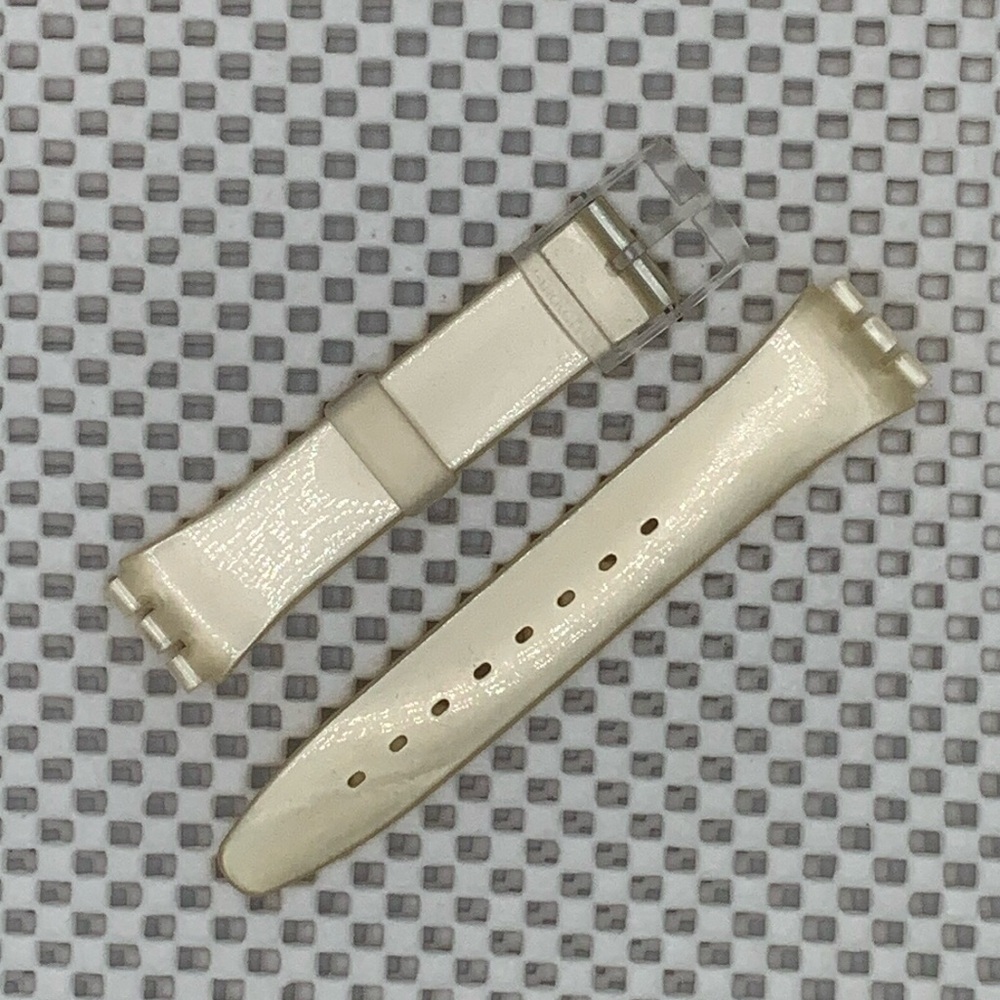 Swatch Watch Strap - Gent model - Shiny Cream - Strap only
